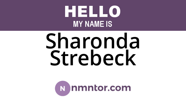 Sharonda Strebeck