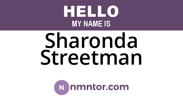 Sharonda Streetman