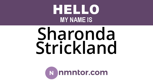 Sharonda Strickland
