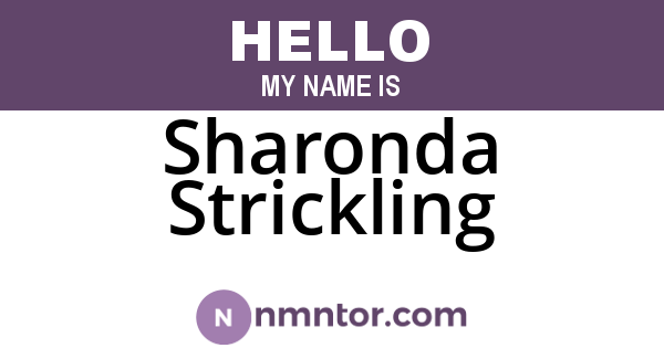 Sharonda Strickling