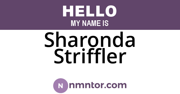 Sharonda Striffler