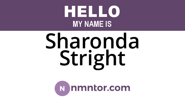 Sharonda Stright