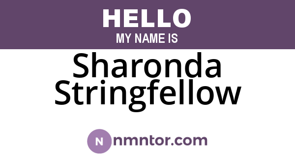 Sharonda Stringfellow