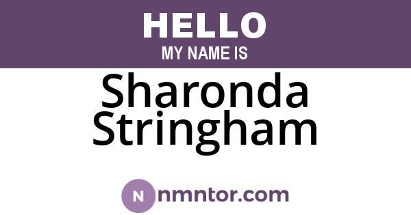 Sharonda Stringham