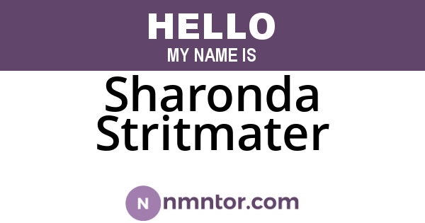 Sharonda Stritmater
