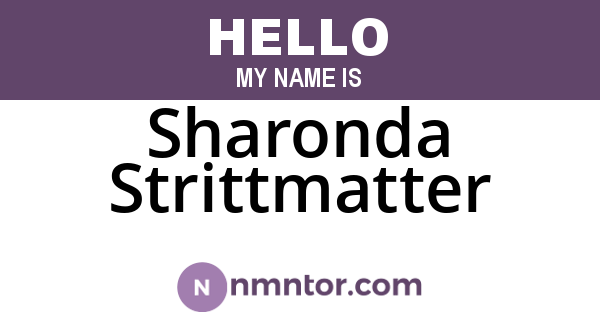 Sharonda Strittmatter