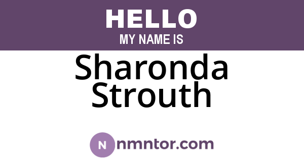 Sharonda Strouth