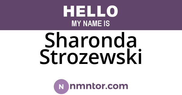 Sharonda Strozewski