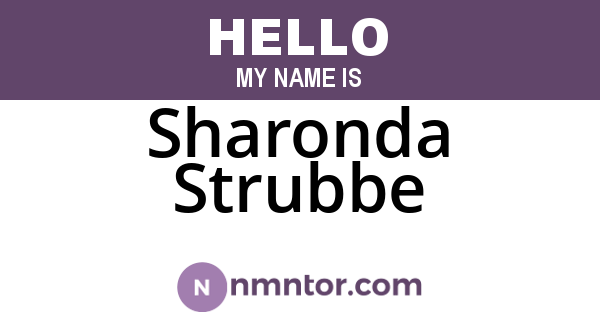 Sharonda Strubbe