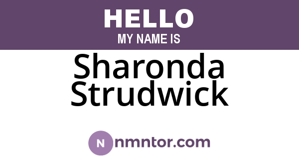 Sharonda Strudwick