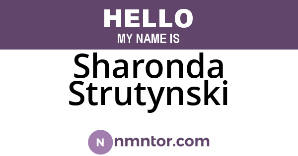Sharonda Strutynski