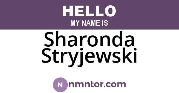 Sharonda Stryjewski