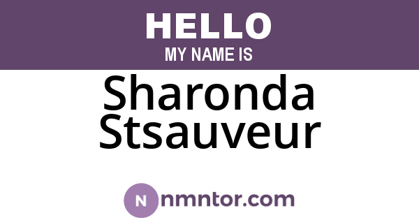 Sharonda Stsauveur