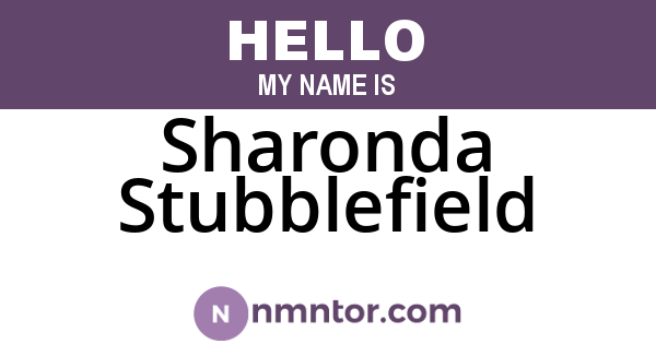 Sharonda Stubblefield