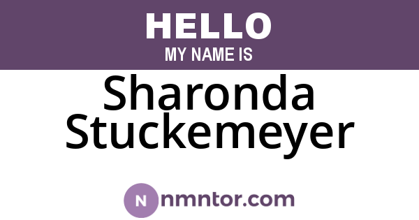 Sharonda Stuckemeyer