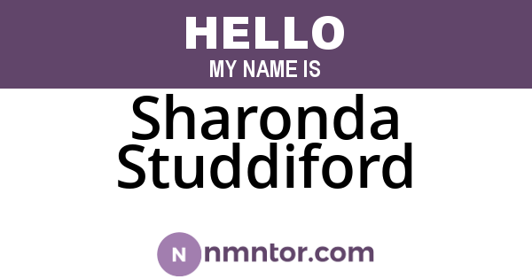 Sharonda Studdiford