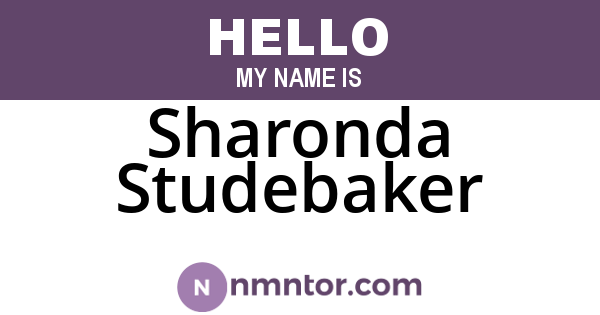 Sharonda Studebaker