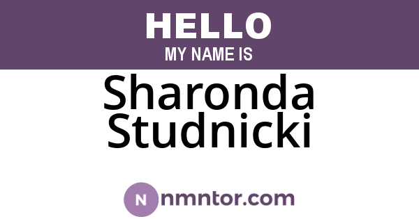 Sharonda Studnicki