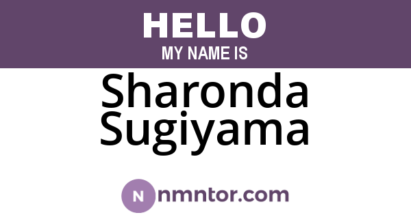 Sharonda Sugiyama