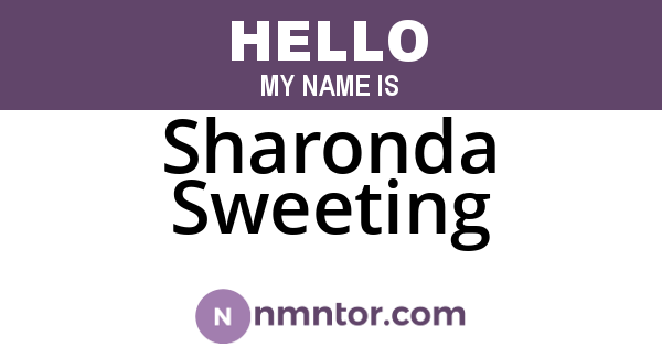 Sharonda Sweeting