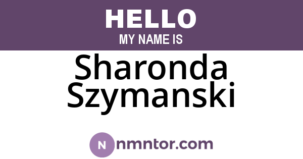 Sharonda Szymanski