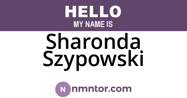 Sharonda Szypowski