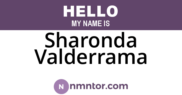 Sharonda Valderrama