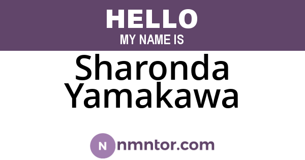 Sharonda Yamakawa