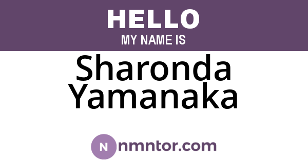 Sharonda Yamanaka