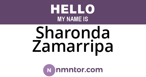 Sharonda Zamarripa
