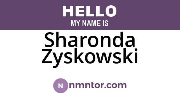 Sharonda Zyskowski