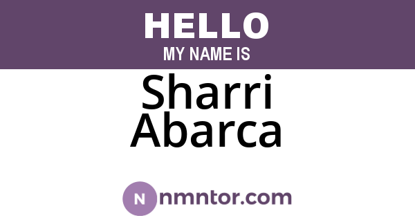 Sharri Abarca