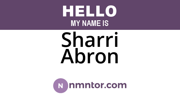 Sharri Abron