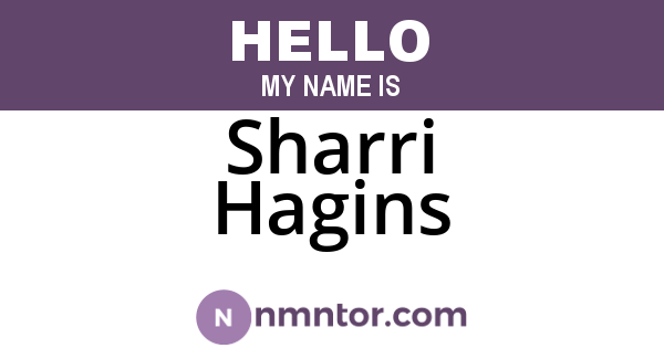 Sharri Hagins