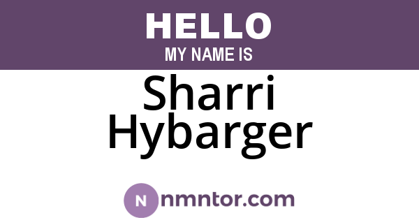 Sharri Hybarger