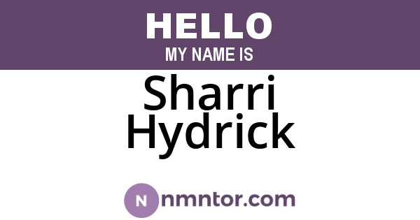 Sharri Hydrick