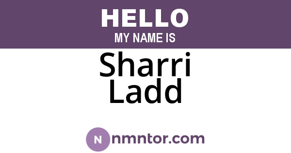 Sharri Ladd