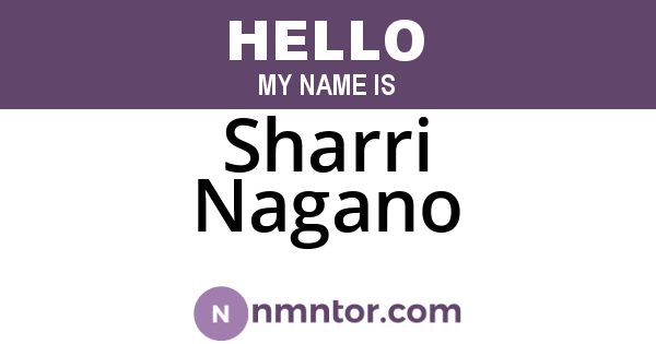 Sharri Nagano