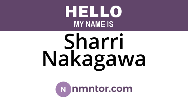 Sharri Nakagawa