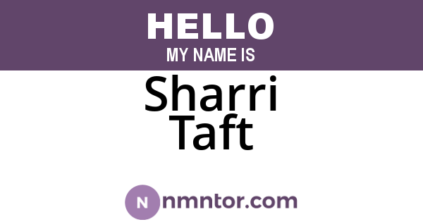 Sharri Taft