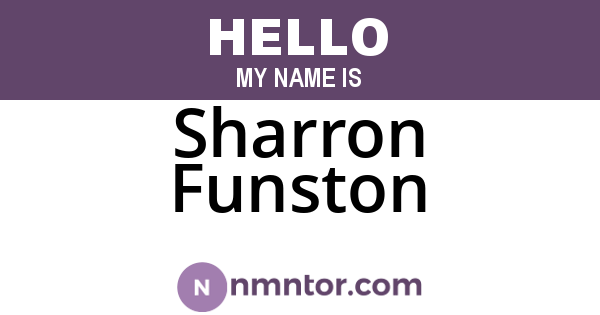 Sharron Funston