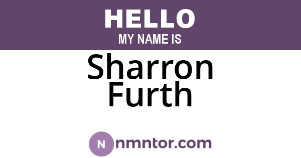 Sharron Furth