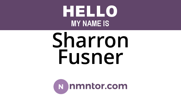 Sharron Fusner