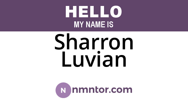 Sharron Luvian