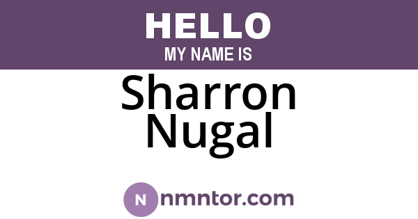 Sharron Nugal