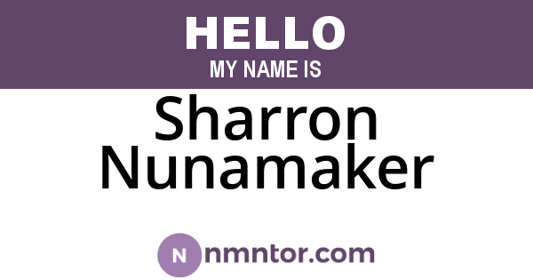 Sharron Nunamaker