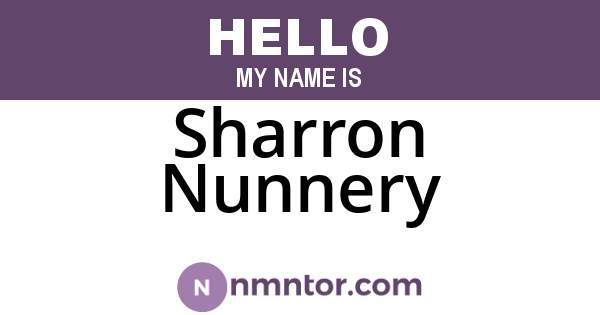 Sharron Nunnery