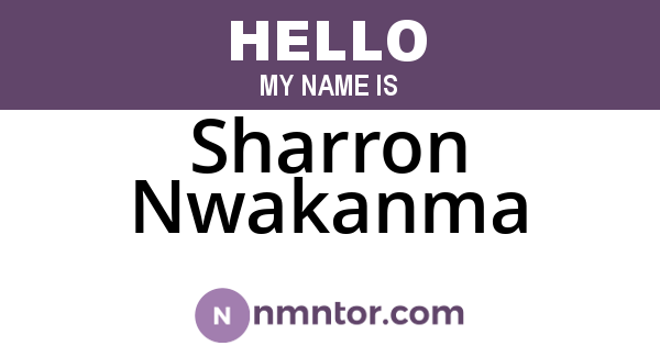 Sharron Nwakanma