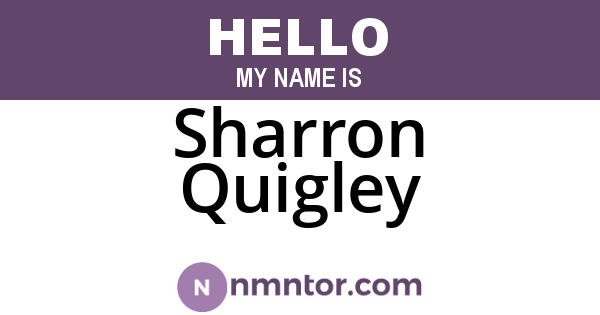 Sharron Quigley