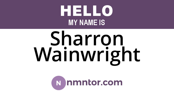 Sharron Wainwright